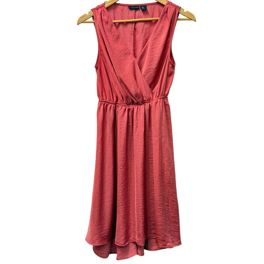 Tahari women's sleeveless dress in size S coral pink